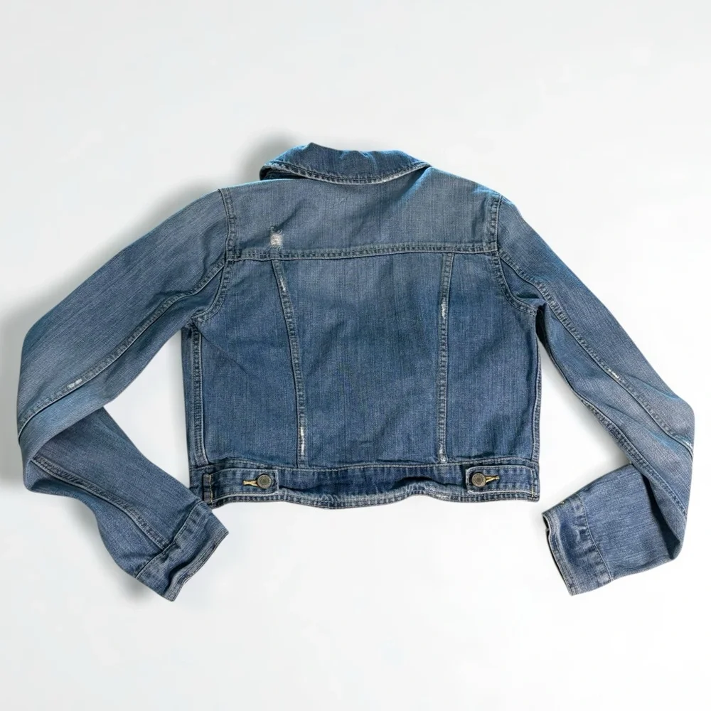 American Eagle Denim Jean Jacket Small Petite - Picture 2 of 4